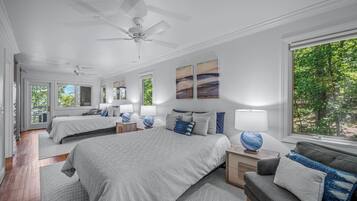 Desk, iron/ironing board, travel crib, free WiFi