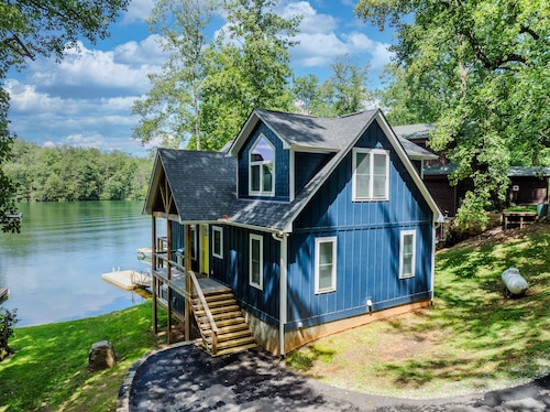 Lakefront Home with Dock, Hot Tub & Views