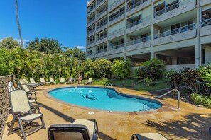 Pool - New!-#510-Ocean-Sunset Views! Steps from It All! (Kihei)