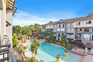 Pool - Stylish Lakeside Apartment w/ Spa Bath & Pool View (Cairns North)