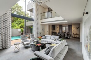 Living area - RAGA - A Lindsay Manor with Private Pool, Vagator, 1KM from Beach (Vagator)