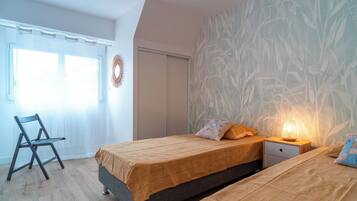 2 chambres, fer et planche Ă repasser, Wi-Fi, draps fournis