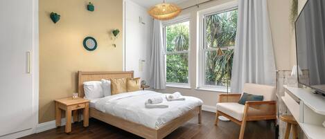 2 habitaciones, tabla de planchar con plancha y acceso a internet