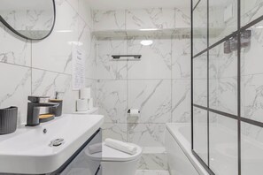 Shower, hair dryer
