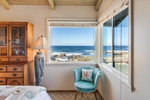 3 bedrooms, iron/ironing board, free WiFi, bed sheets - 3976 Beach House on Asilomar~ Oceanfront View Home (Pacific Grove)