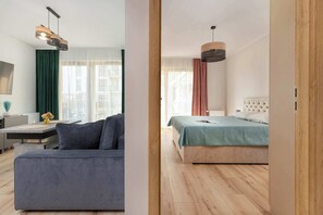 1 slaapkamer, een strijkplank/strijkijzer, reisbedje, wifi