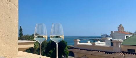 Vue sur la ville depuis l’hébergement