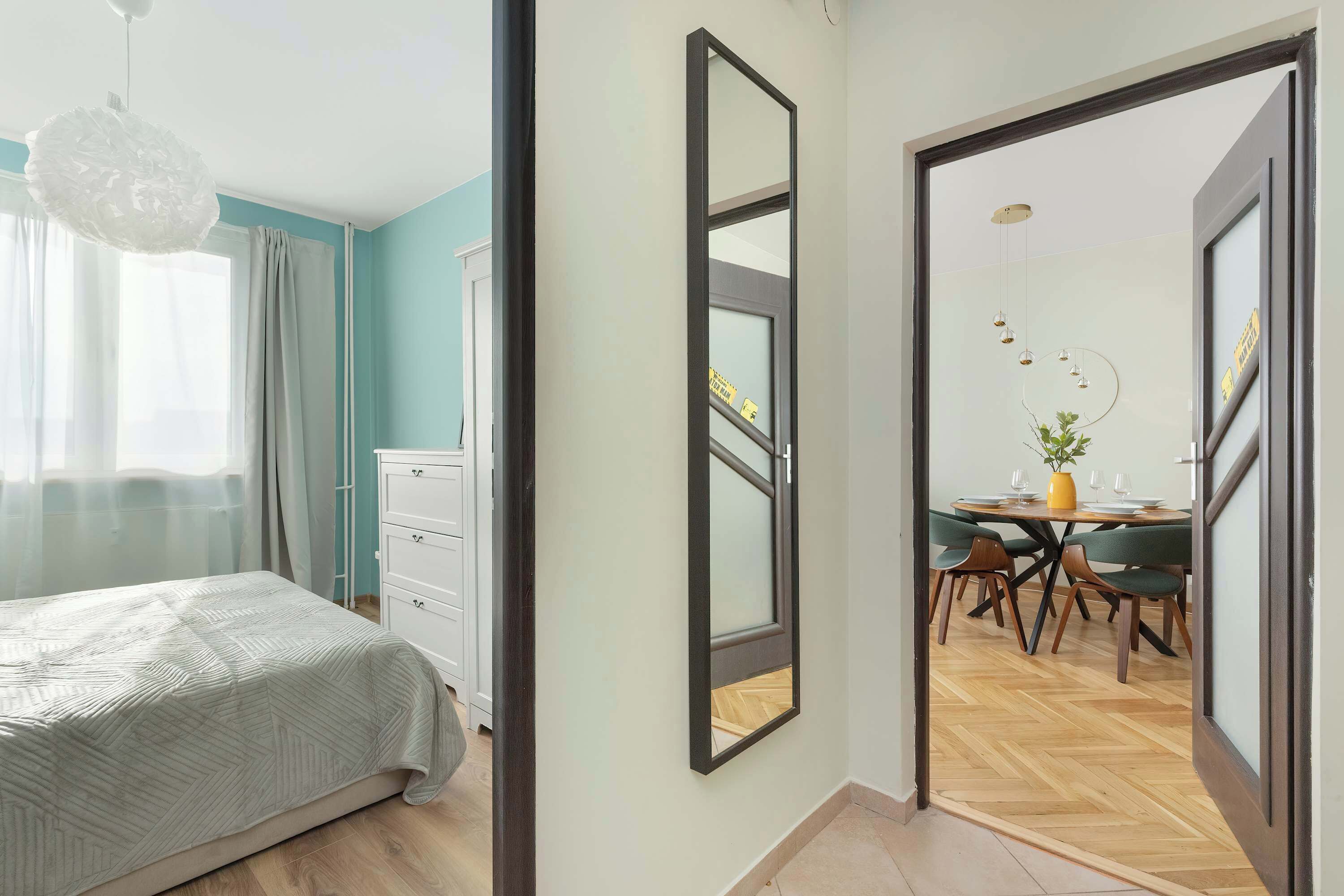 1 slaapkamer, een strijkplank/strijkijzer, wifi, beddengoed