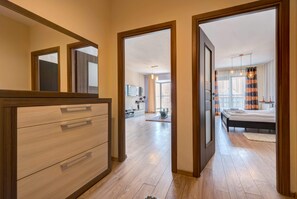 1 bedroom, iron/ironing board, travel crib, WiFi