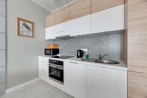 Fridge, oven, stovetop, dishwasher