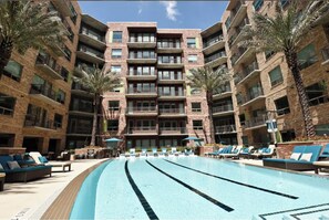 Pool - Landing | Modern 1BD, Game Room, Yoga Studio (Houston)