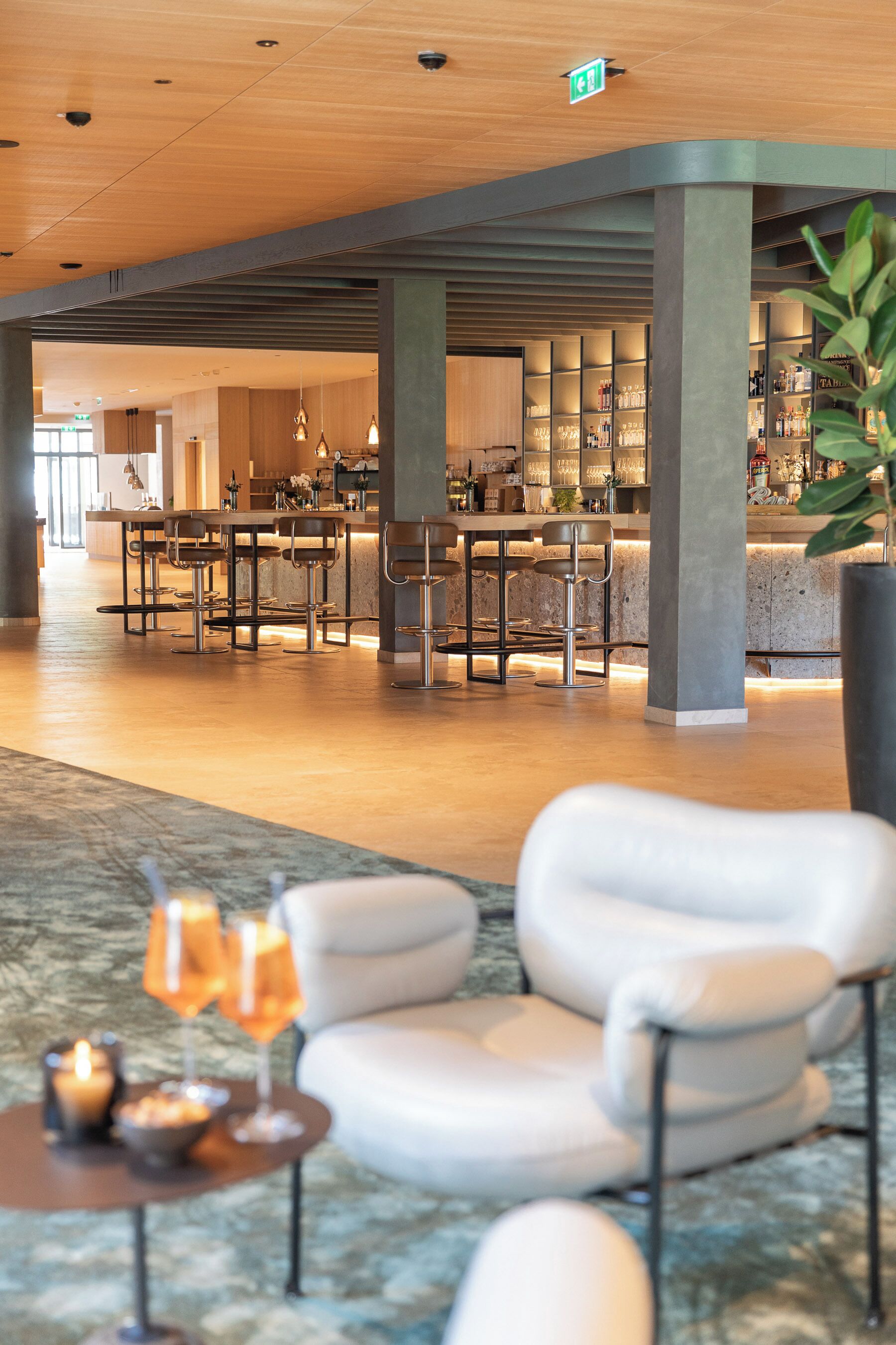 Sala de estar en el lobby