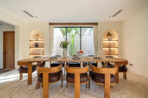 Dining - 4BR Villa in Canggu with River and Jungle View (Bali)