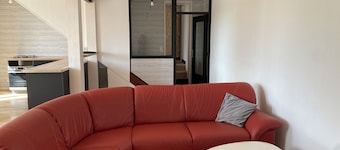 Appartement proche du magnifique bourg de Portbail, remplis de petits commerce!!