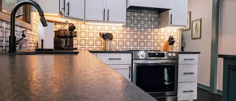 Microwave, oven, stovetop, dishwasher