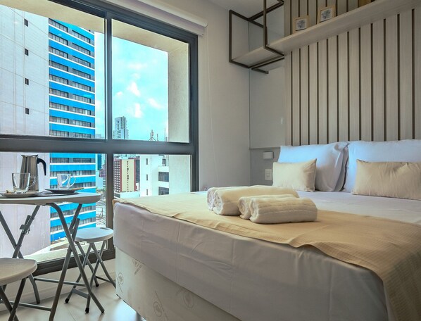 1 bedroom, iron/ironing board, Internet, bed sheets