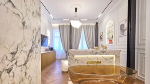 Suite Grand, balkon, pemandangan kota
