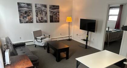 Enjoy a cozy apartment just 20 minutes from Manhattan.