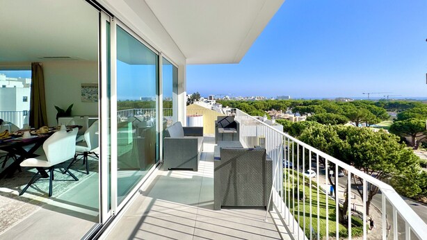 Outdoor dining - VILAMOURA PANORAMIC 2 WITH POOL by HOMING (Vilamoura)