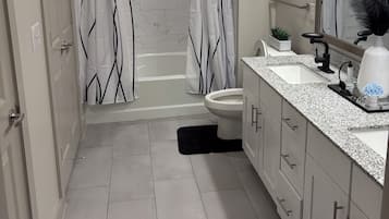 Towels, soap, toilet paper