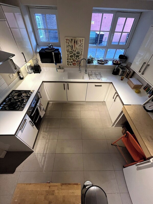 Microwave, oven, stovetop, dishwasher