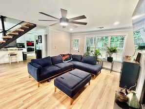 TV connectée, cheminée