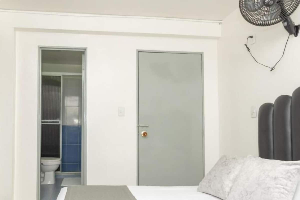 Desk, blackout curtains, iron/ironing board, free WiFi