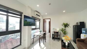 Deluxe Apartment, 1 Bedroom, City View | Memory-foam beds, individually decorated, individually furnished, desk
