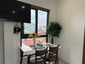 Deluxe Apartment, 1 Bedroom, City View | Memory foam beds, individually decorated, individually furnished, desk