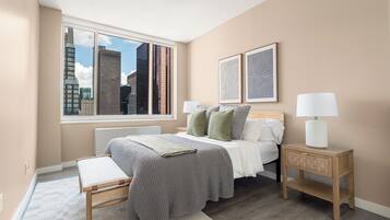 2 bedrooms, iron/ironing board, WiFi, bed sheets