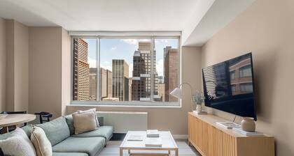 Midtown Manhattan apartment with 2BR 2BTH steps to Times Square
