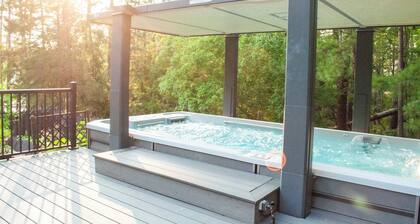 Lake House with Swim Spa Oasis