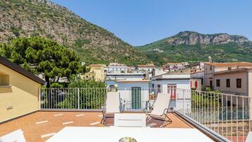 Panoramic Apartment, Sea View | Terrace/patio