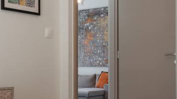 2 slaapkamers, een strijkplank/strijkijzer, wifi, beddengoed