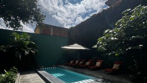Living area - Ginger banana Hostel  (Oaxaca)