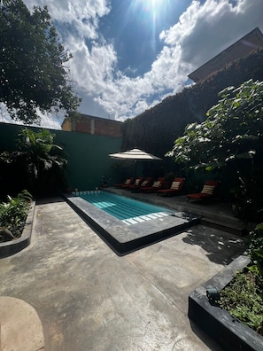 Living area - Ginger banana Hostel (Oaxaca)