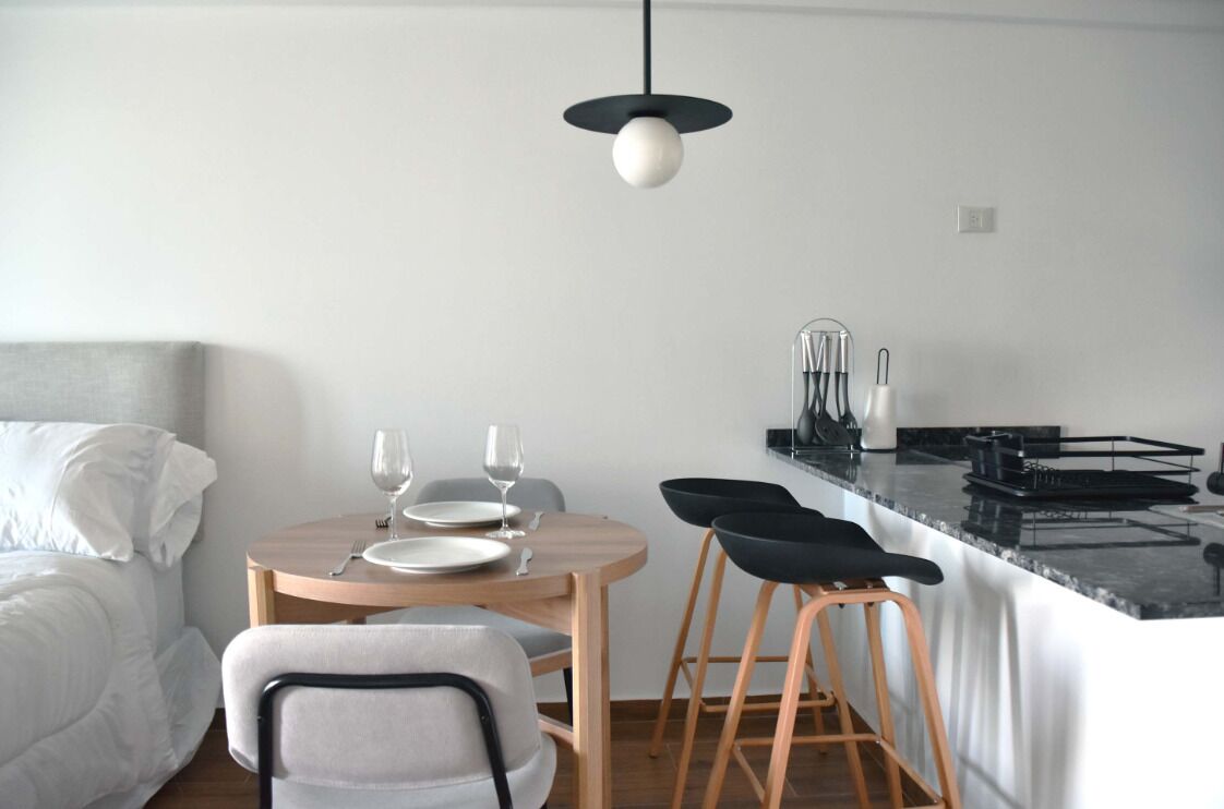 Standard Apartment | Private kitchen | Full-size fridge, microwave, oven, stovetop