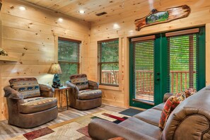 Smart TV, fireplace, video games