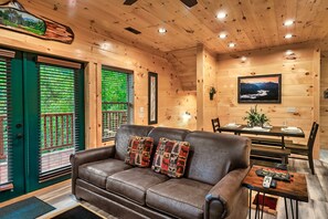 Smart TV, fireplace, video games