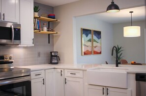 Microwave, oven, stovetop, dishwasher