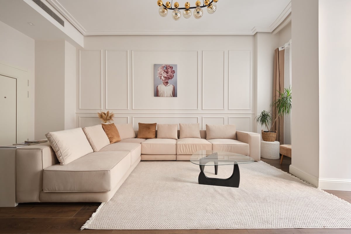 Luxury Apartment, 1 Bedroom, Balcony, City View | Desk, laptop workspace, blackout drapes, soundproofing