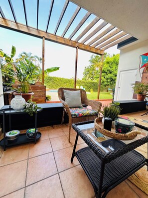 Terrace/patio - Tropical Oasis in Puerto Rico! 5BR Family Retreat w/ Private Pool & Lush Yard! (Dorado)