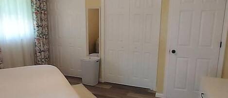 Desk, iron/ironing board, travel crib, free WiFi