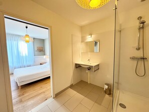 Shower, hair dryer