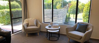 Villa at Parkhill Lodge with heated pool in summer