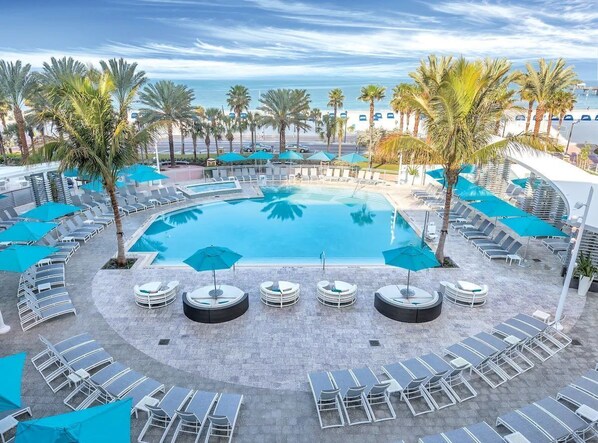 Indoor pool, outdoor pool