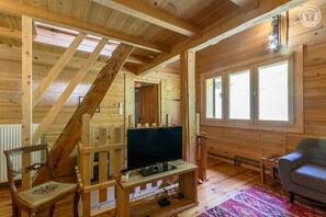 TV connectée, cheminée