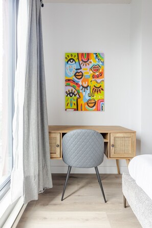 2 chambres, bureau, fer et planche à repasser, Wi-Fi gratuit