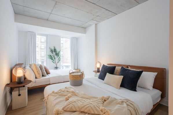 2 habitaciones, escritorio, tabla de planchar con plancha y wifi 