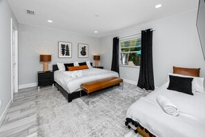 4 bedrooms, desk, iron/ironing board, travel crib - NEW! Palm Harbor Hideaway | Gorgeous Home with Pool & Tropical Oasis (Palm Harbor)